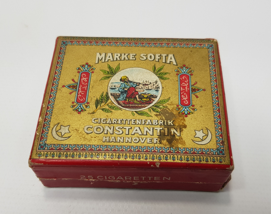 OSMANLICA YAZILI KONSTANTIN MARKA SİGARA KUTUSU