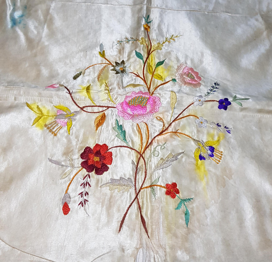 OSMANLI DÖNEMİ ATLAS İPEK BOHÇA