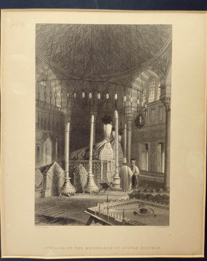 OSMANLI DÖNEMİ GRAVÜR: KANUNİ SULTAN SÜLEYMAN'IN TÜRBESİ