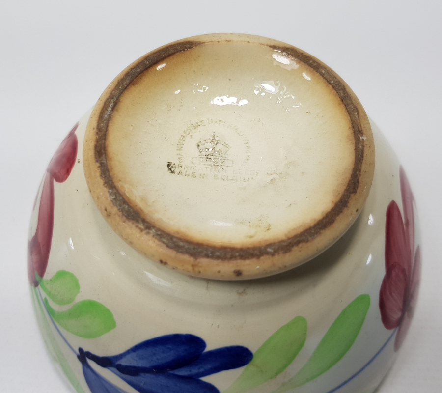 OSMANLI PAZARINA YAPILMIŞ EL BOYAMA PORSELEN ÇORBA KASESİ