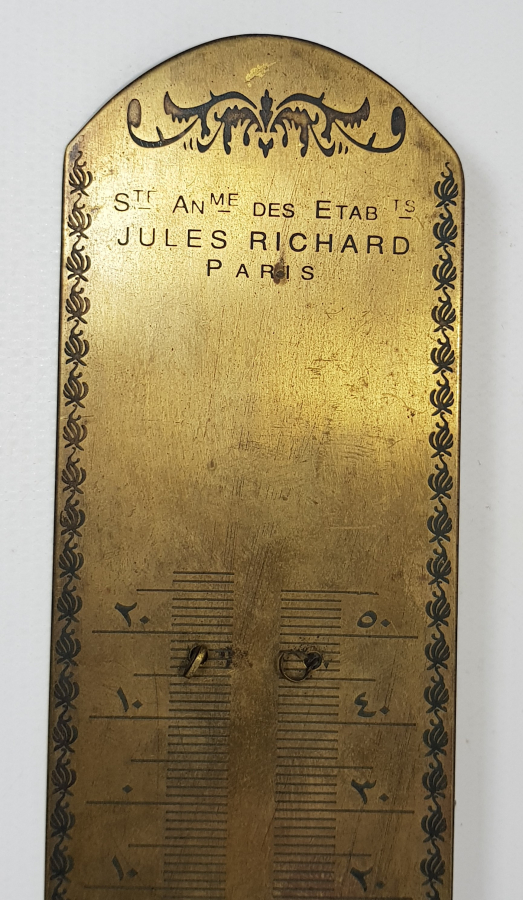 CONSTANTINOPLE GALATA NEDJIP BEY METAL TERMOMETRE