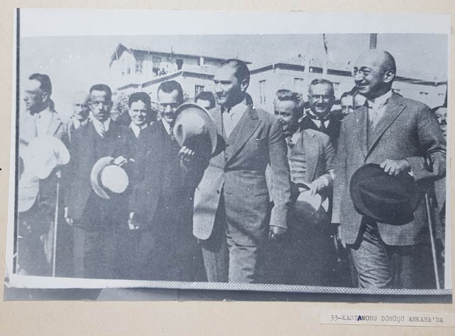 PASPARTULU ATATÜRK FOTOĞRAFI: KASTAMONU DÖNÜŞÜ ANKARA'DA