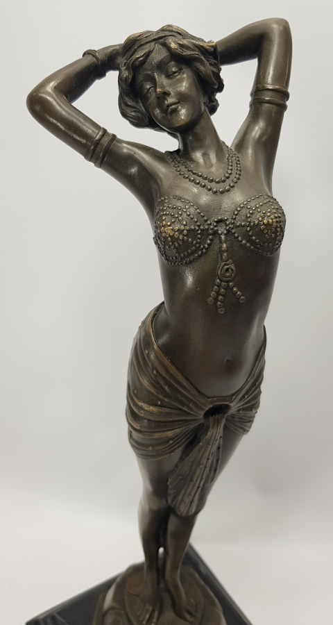 SANATÇI İMZALI ART NOUVEAU FRANSIZ BRONZ HEYKEL