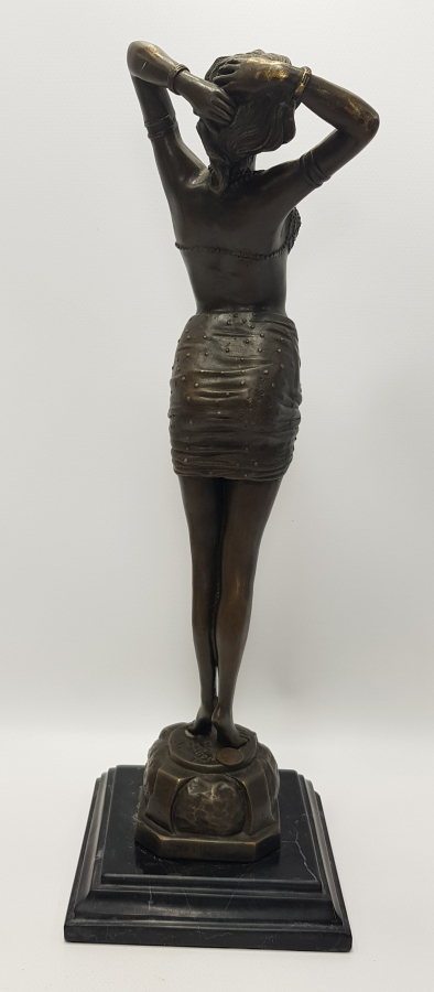 SANATÇI İMZALI ART NOUVEAU FRANSIZ BRONZ HEYKEL