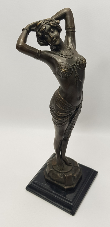SANATÇI İMZALI ART NOUVEAU FRANSIZ BRONZ HEYKEL