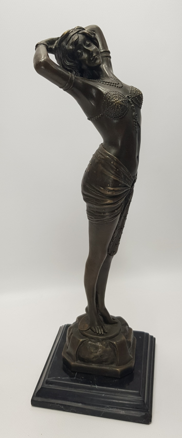 SANATÇI İMZALI ART NOUVEAU FRANSIZ BRONZ HEYKEL