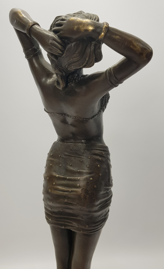 SANATÇI İMZALI ART NOUVEAU FRANSIZ BRONZ HEYKEL