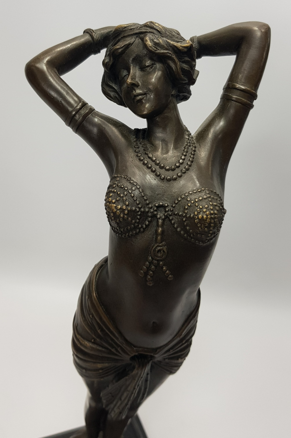 SANATÇI İMZALI ART NOUVEAU FRANSIZ BRONZ HEYKEL