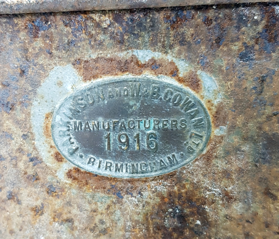 1. DÜNYA SAVAŞI 1916 TARİHLİ İNGİLİZ SİPER LAMBASI KABI