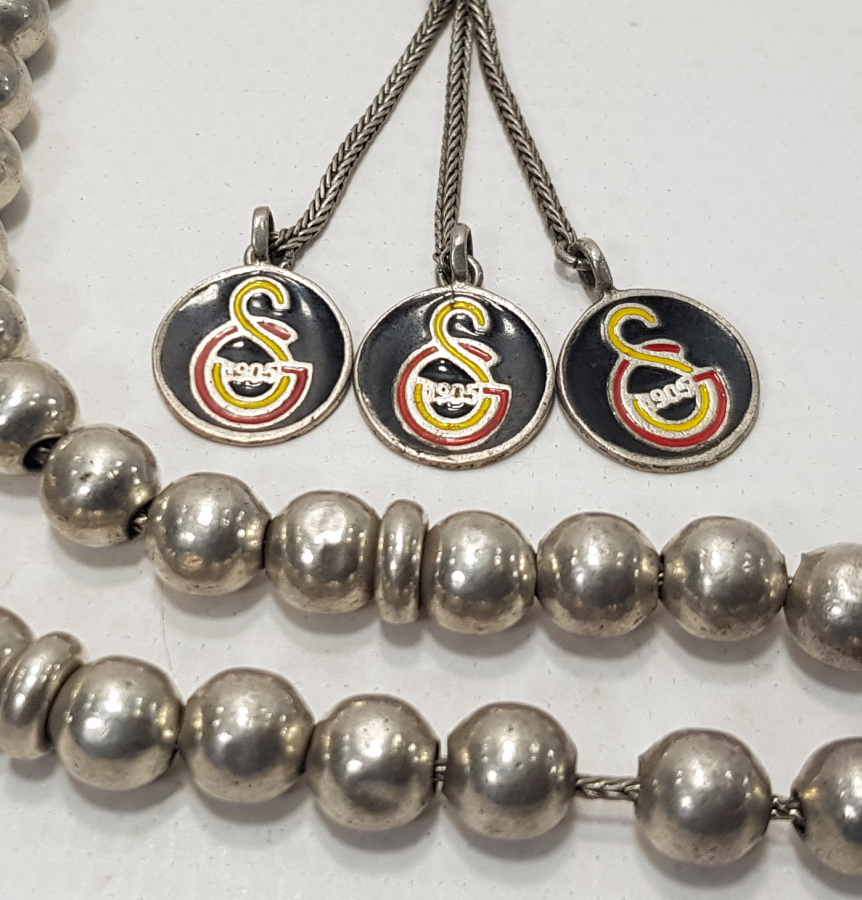 GALATASARAY AMBLEMLİ GÜMÜŞ TESBİH