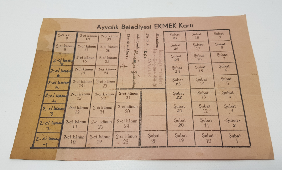 AYVALIK BELEDİYESİ EKMEK KARTI - NADİR