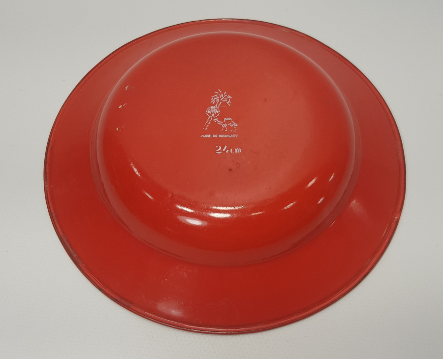 ÇARKIFELEK MOTİFLİ OSMANLI DÖNEMİ EMAYE TABAK