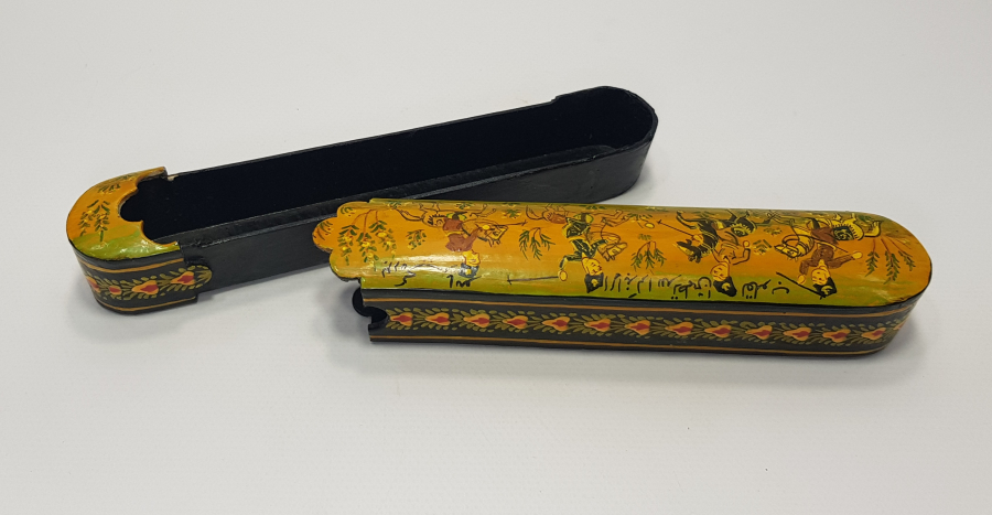 OSMANLICA "BU DA GEÇER YA HU" VE AYET YAZILI EL BOYAMA KALEMDAN