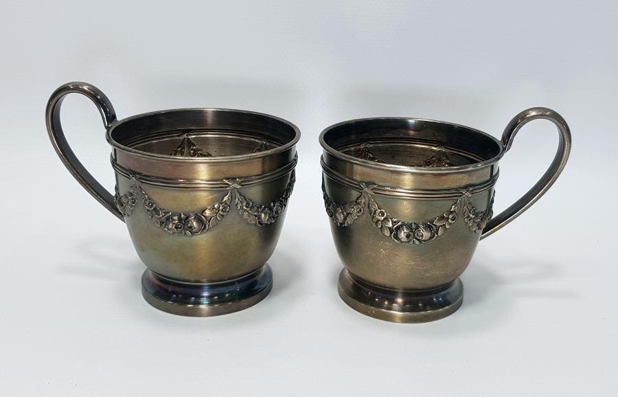 GÜMÜŞ KAPLAMA ÇİFT FİNCAN ZARFI