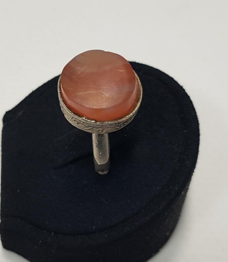 OSMANLI DÖNEMİ AKİK TAŞLI GÜMÜŞ YÜZÜK