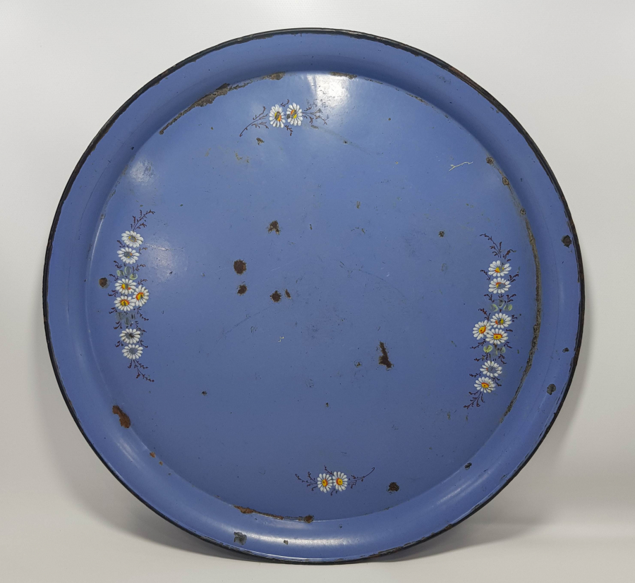 OSMANLI DÖNEMİ MİNELİ EMAYE SİNİ 