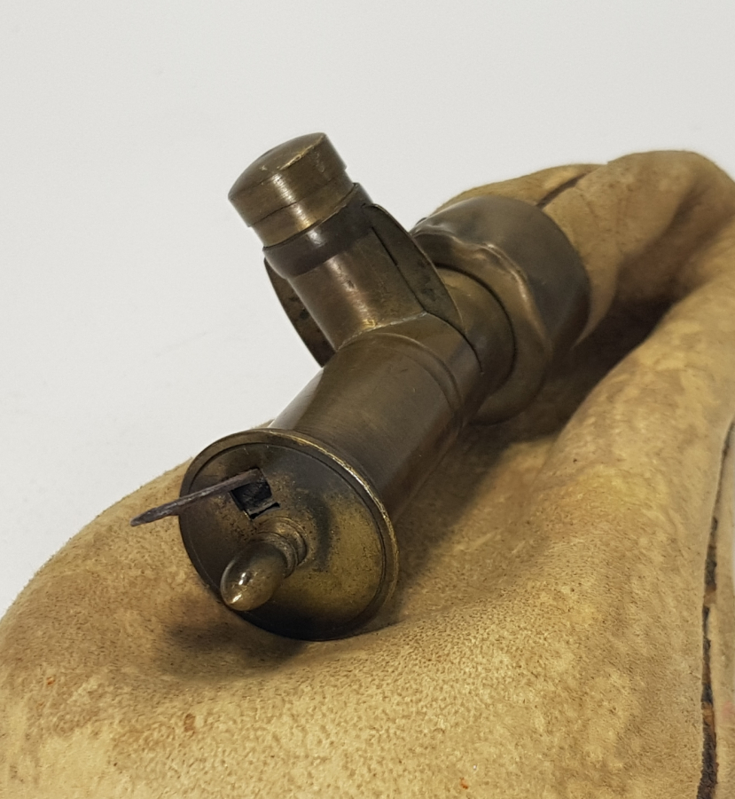 OSMANLI DÖNEMİ DERİDEN MAMUL AVCI BARUTLUĞU 