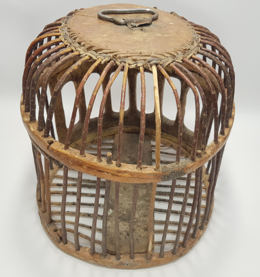 OSMANLI DÖNEMİ İŞLEMELİ AHŞAP KEKLİK KAFESİ