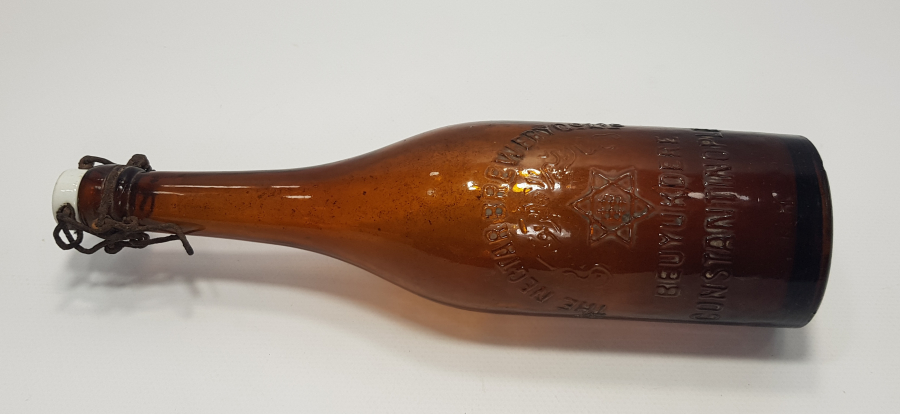 OSMANLI DÖNEMİ NEKTAR BİRA ŞİŞESİ: THE NECTAR BREWERY Co LTD BEUYUKDERE CONSTANTINOPLE