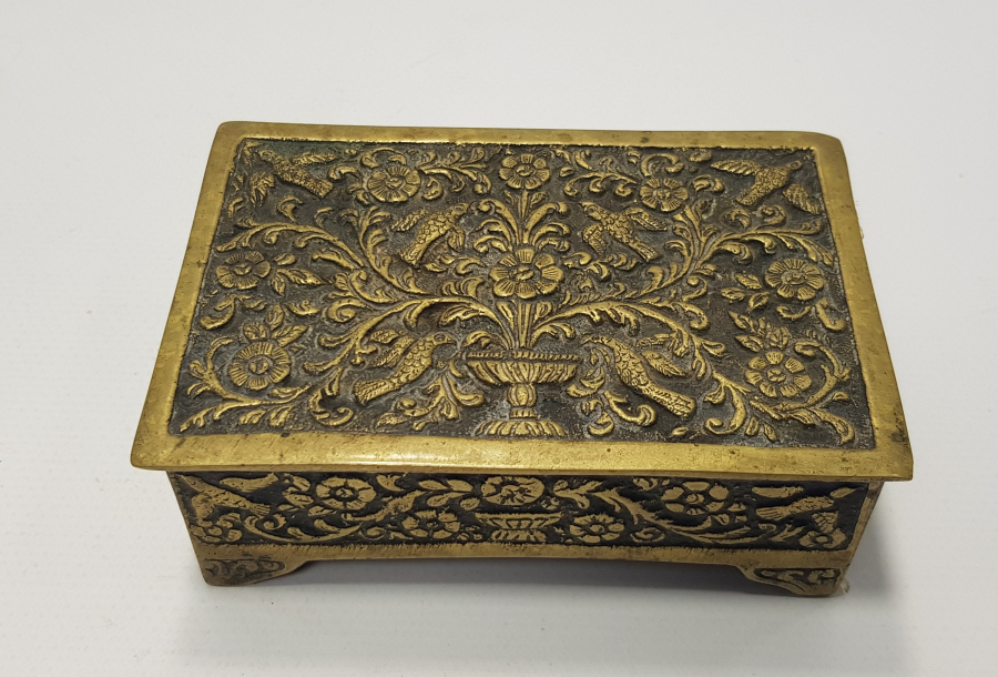 OSMANLI DÖNEMİ RUM İŞİ METAL KUTU