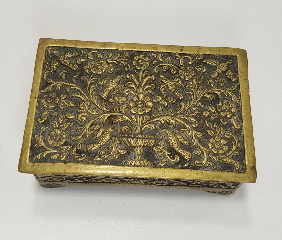 OSMANLI DÖNEMİ RUM İŞİ METAL KUTU