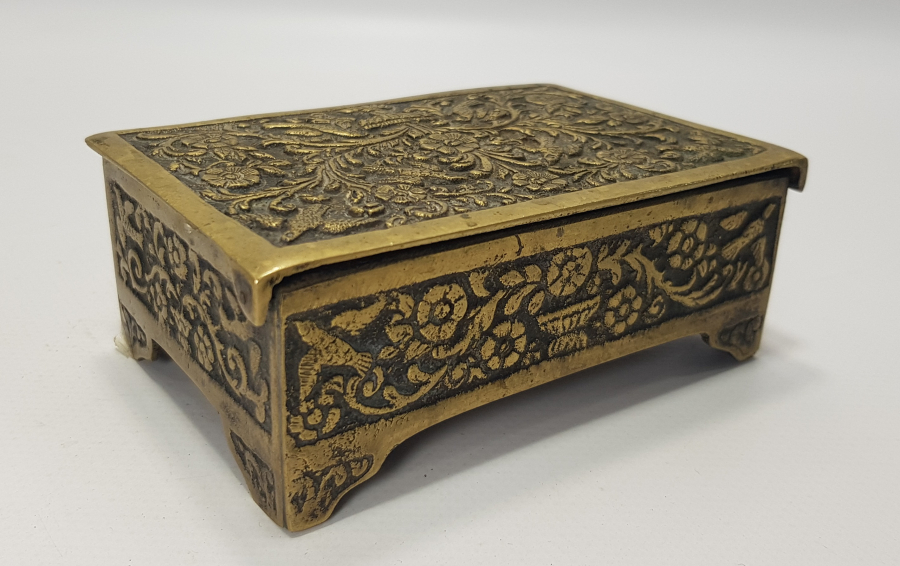 OSMANLI DÖNEMİ RUM İŞİ METAL KUTU