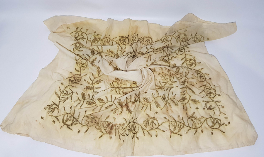 OSMANLI DÖNEMİ ALTIN TEL SARMA İŞÇİLİKLİ ULAMA BOHÇA