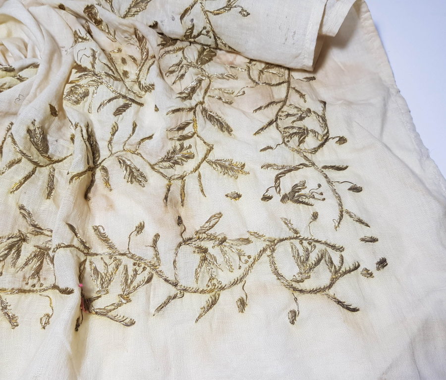 OSMANLI DÖNEMİ ALTIN TEL SARMA İŞÇİLİKLİ ULAMA BOHÇA