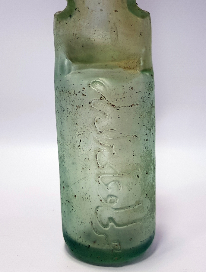 OSMANLICA VE RUMCA YAZILI MİRLİOĞLU GAZOZ ŞİŞESİ - ÇOK NADİR 