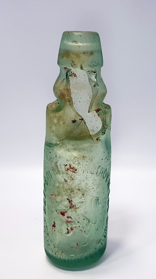 OSMANLICA VE RUMCA YAZILI MİRLİOĞLU GAZOZ ŞİŞESİ - ÇOK NADİR 