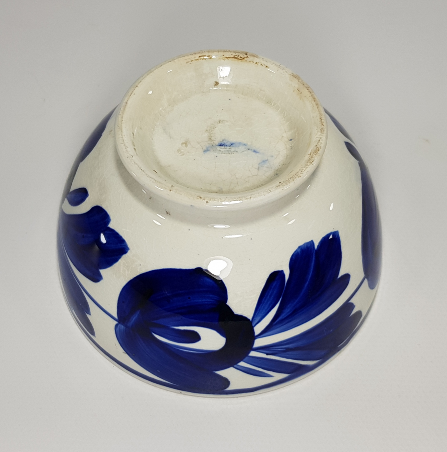 OSMANLI PAZARI İÇİN ÜRETİLMİŞ EL BOYAMA PORSELEN KASE