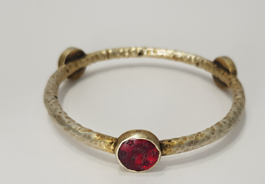 ÖZEL YAPIM AY YILDIZLI GÜMÜŞ BİLEKLİK