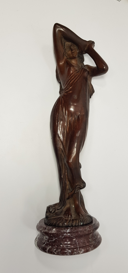 19. YÜZYIL SANATÇI İMZALI BRONZ HEYKEL