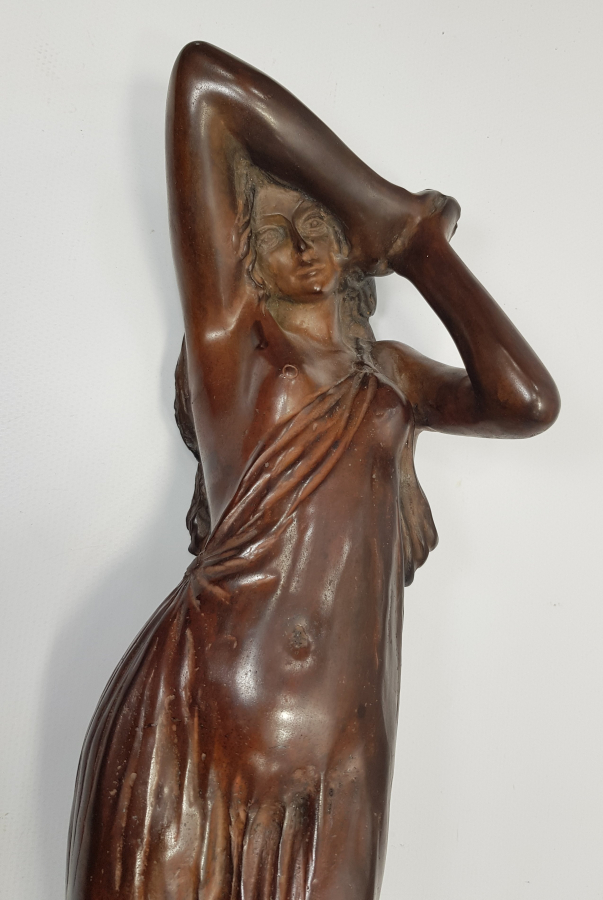 19. YÜZYIL SANATÇI İMZALI BRONZ HEYKEL