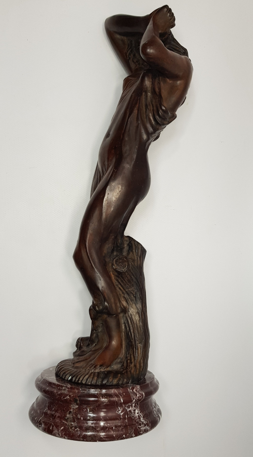 19. YÜZYIL SANATÇI İMZALI BRONZ HEYKEL