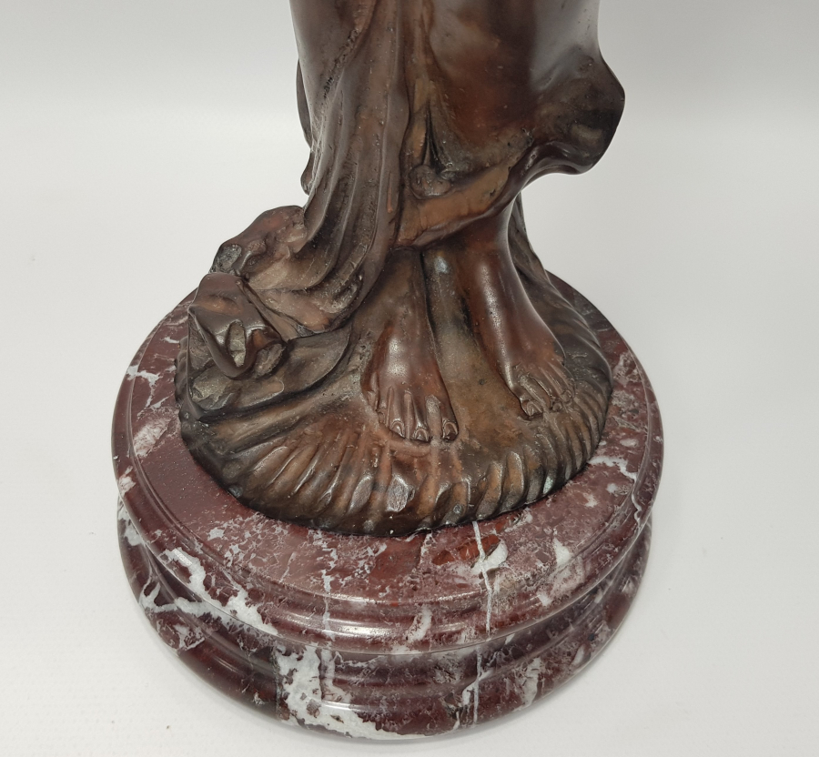 19. YÜZYIL SANATÇI İMZALI BRONZ HEYKEL