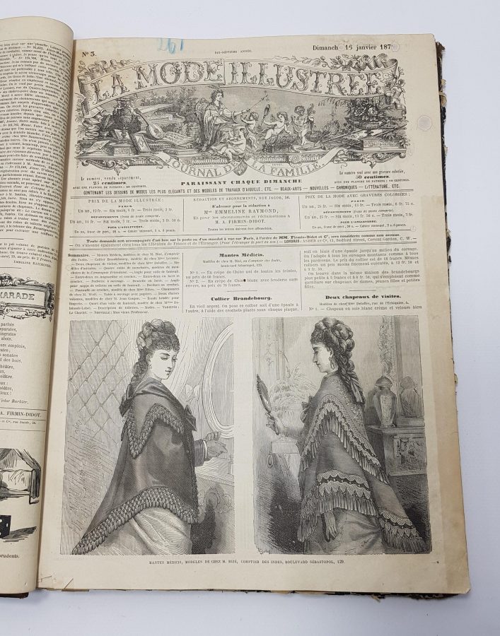 1876 YILI KOMPLE SET: LA MODE ILLUSTREE DERGİLERİ