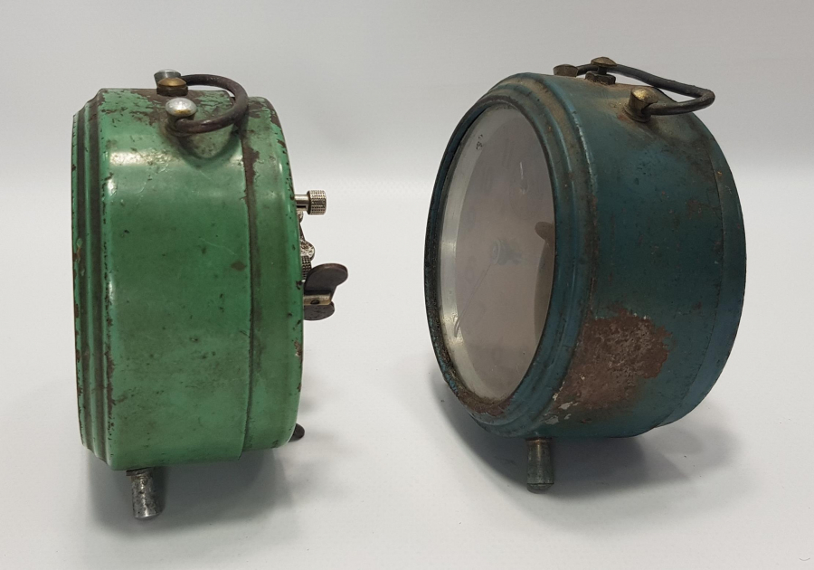 SWIZA MARKA BİR ÇİFT ANTİKA MASA SAATİ 