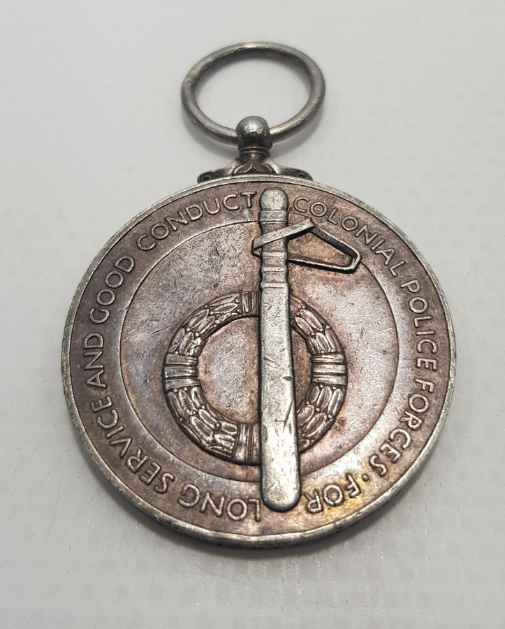 İNGİLİZ KOLONİSİ POLİS SERVİSİ GÜMÜŞ MADALYON 