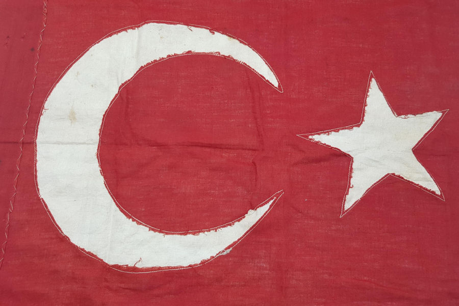 KURTULUŞ SAVAŞI DÖNEMİ EL DİKME BAYRAK 