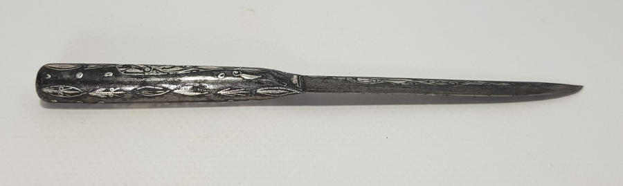 OSMANLI DÖNEMİ AFYON İŞİ KOFGARİ GÜMÜŞ ÇAKMA HANÇER 