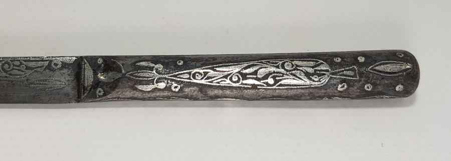 OSMANLI DÖNEMİ AFYON İŞİ KOFGARİ GÜMÜŞ ÇAKMA HANÇER 