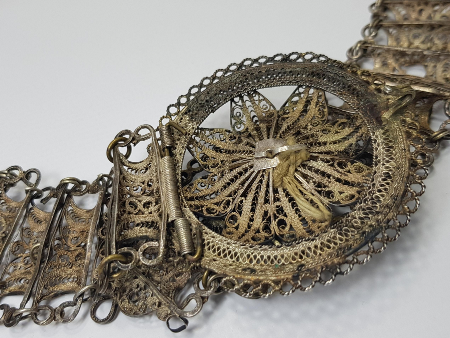 OSMANLI DÖNEMİ BURSA FİŞEKLİSİ GÜMÜŞ KEMER