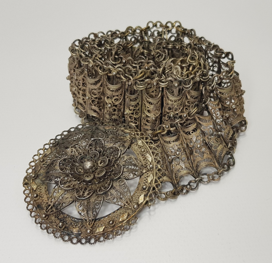 OSMANLI DÖNEMİ BURSA FİŞEKLİSİ GÜMÜŞ KEMER