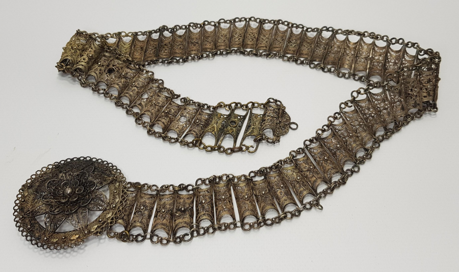 OSMANLI DÖNEMİ BURSA FİŞEKLİSİ GÜMÜŞ KEMER