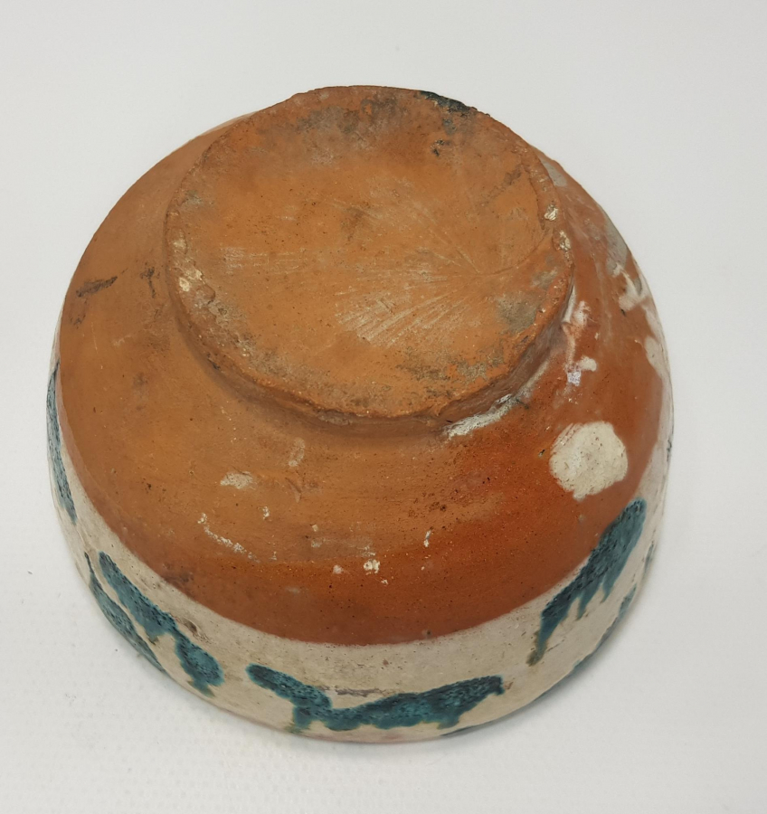 OSMANLI DÖNEMİ ÇANAKKALE İŞİ SIRLI SERAMİK KASE