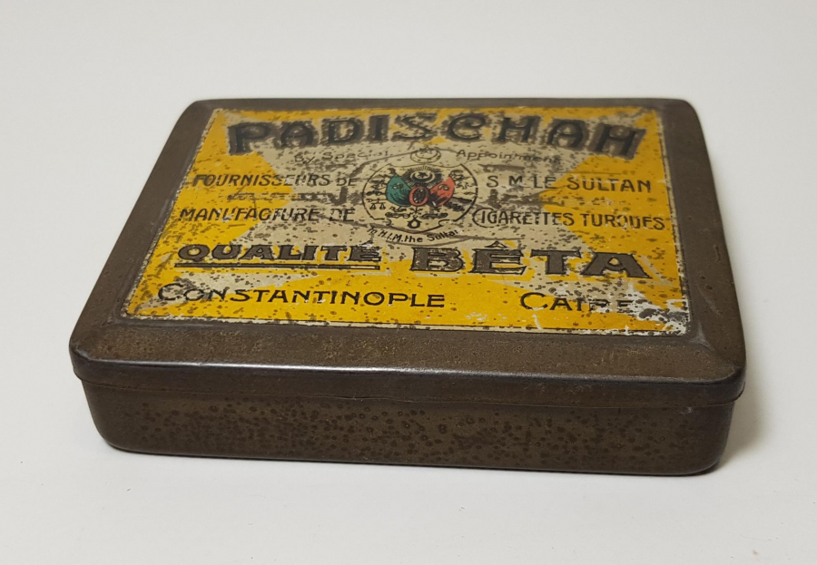 OSMANLI DÖNEMİ PADİŞAH MARKA TENEKE SİGARA KUTUSU