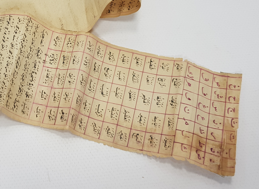 OSMANLI DÖNEMİ TAMAMI EL YAZMA EBCEDLİ HAMAYIL İÇİ