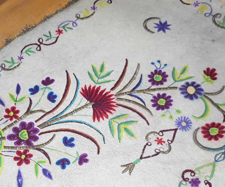 OSMANLI DÖNEMİ TEKKE İŞİ SUZANİ İŞÇİLİKLİ KEÇE SECCADE