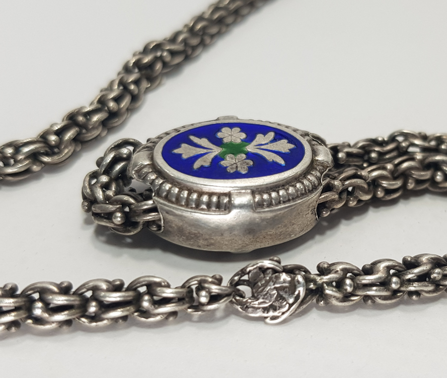 OSMANLI DÖNEMİ TUĞRALI VE MİNELİ ARNAVUT ZİNCİRİ CEP SAATİ KÖSTEĞİ